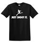 Epic Adult/Youth Just Shoot It Dark Cotton Graphic T-Shirts