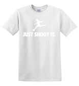Epic Adult/Youth Just Shoot It Dark Cotton Graphic T-Shirts