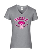 Epic Ladies Breast Cancer V-Neck Graphic T-Shirts
