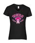Epic Ladies Breast Cancer V-Neck Graphic T-Shirts