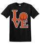 Epic Adult/Youth Basketball Love Cotton Graphic T-Shirts