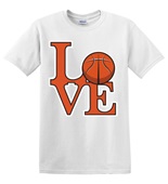Epic Adult/Youth Basketball Love Cotton Graphic T-Shirts