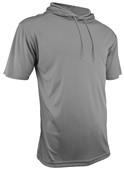 Adult & Youth Wicking Short Sleeve Hooded Tee Shirt