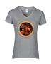 Epic Ladies Fight in the Dog V-Neck Graphic T-Shirts