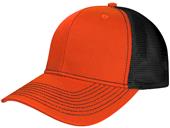 NV Caps Twill Mesh Adjustable SnapBack Baseball Trucker Caps ORANGE/BLACK/ORANGE UNDERVISOR Primary