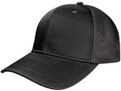 NV Caps Twill Mesh Adjustable SnapBack Baseball Trucker Caps BLACK Primary