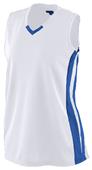 Augusta Girls' Wicking Mesh Powerhouse Athletic Jerseys 528 WHITE/ ROYAL Primary