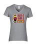 Epic Ladies SoccerLetsGo V-Neck Graphic T-Shirts