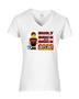 Epic Ladies SoccerLetsGo V-Neck Graphic T-Shirts