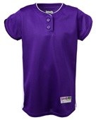 Womens Girls 2-Button Designated Hitter Softball Jersey
