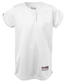 Womens Girls 2-Button Designated Hitter Softball Jersey