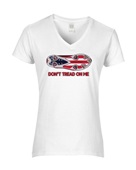 Epic Ladies Don't tread on me V-Neck Graphic T-Shirts