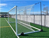 Pevo Stadium Series 4" Round Soccer Goals 8' x 24' STB (EACH)