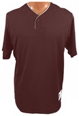 Adult Youth One Button, White Collar Piping Baseball Jerseys