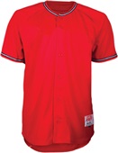 Adult Youth Double Knit Full Button Baseball Jerseys