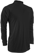 Adult Loose Fit High Crew Neck Long Sleeve Performance Shirt BLACK Primary