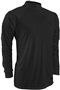 Adult Loose Fit High Crew Neck Long Sleeve Performance Shirt BLACK Primary