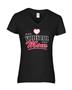 Epic Ladies Volleyball Mom V-Neck Graphic T-Shirts