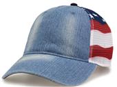 The Game Denim Flag Trucker Cap GB489