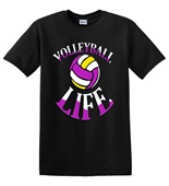 Epic Adult/Youth Volleyball Life Cotton Graphic T-Shirts