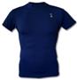 Adult Mens (Red or Royal) Short-Sleeve Compression Crew-Neck Tee Shirt