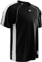 Adult Baseline Crew Mesh Basketball Shooters Shirt BLACK/WHITE Primary