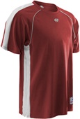 Adult Baseline Crew Mesh Basketball Shooters Shirt MAROON/WHITE Primary