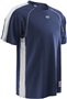 Adult Baseline Crew Mesh Basketball Shooters Shirt NAVY/WHITE Primary