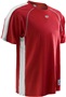Adult Baseline Crew Mesh Basketball Shooters Shirt SCARLET/WHITE Primary