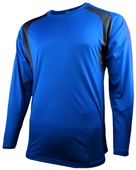 Epic Long Sleeve Warm Up or Basketball Shooter Shirts ROYAL/CARBON Primary