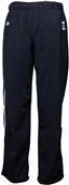 Women's Brushed Tricot Warm Up Pants 2 Side Pockets Zippers By Ankles