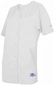 Women's  Full Button Poly Double Knit Softball Jersey