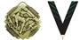 GOLD MEDAL/PHOENIX GREEN NECK RIBBON