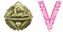 GOLD MEDAL/TROPICAL GRAPHX PINK NECK RIBBON