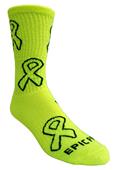 Crew Childhood Cancer Awareness Yellow Ribbon Socks PAIR