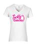 Epic Ladies Tackle Cancer V-Neck Graphic T-Shirts