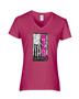 Epic Ladies Cancer Flag V-Neck Graphic T-Shirts