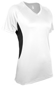 Epic Womens Girls Color Blocked Performance V-Neck Shirt