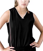 Women's Girls Pebble Mesh Sleeveless Jerseys