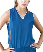 Women's Girls Pebble Mesh Sleeveless Jerseys