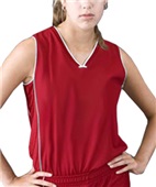 Women's Girls Pebble Mesh Sleeveless Jerseys