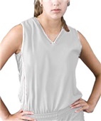 Women's Girls Pebble Mesh Sleeveless Jerseys