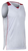 Champro Women Girls Prime Basketball Jersey WHITE/SCARLET Primary