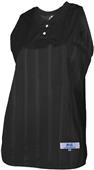 Women's Girl's Tricot Diamond Mesh Sleeveless Softball Jersey
