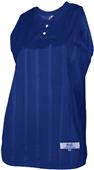 Women's Girl's Tricot Diamond Mesh Sleeveless Softball Jersey