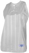 Women's Girl's Tricot Diamond Mesh Sleeveless Softball Jersey