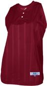 Women's Girl's Tricot Diamond Mesh Sleeveless Softball Jersey