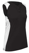 Champro Women Girls Infinite 2-Button Sleeveless Softball Jersey