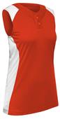 Champro Women Girls Infinite 2-Button Sleeveless Softball Jersey