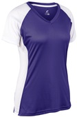 Champro Women Girls Infinite V-Neck Short Sleeve Softball Jersey